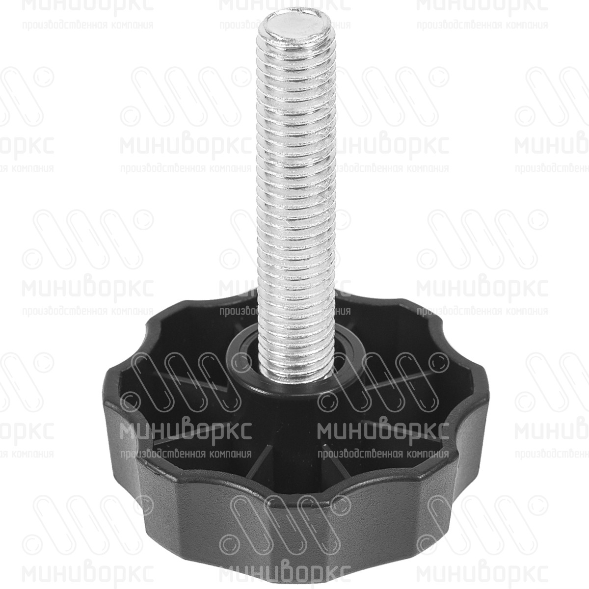 Фиксатор пластиковый с рукояткой m8x65 60 – Ф60М8-65ЧН | картинка 1
