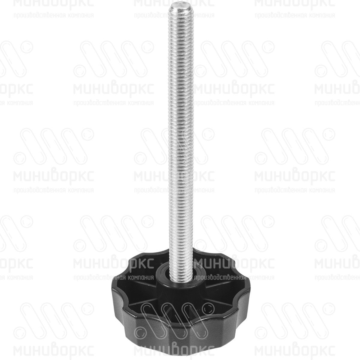 Фиксатор пластиковый с рукояткой m8x140 60 – Ф60М8-140ЧН | картинка 1
