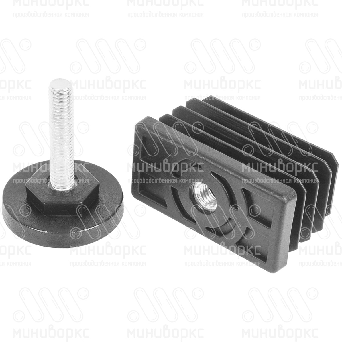 Комплекты прямоугольных заглушек с опорами 60x30 – 30-60M8.D40x60 | картинка 7