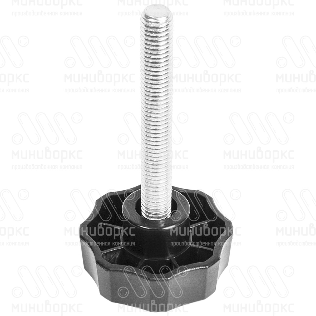 Фиксатор пластиковый с рукояткой m10x110 50 – Ф50М10-110ЧС | картинка 1