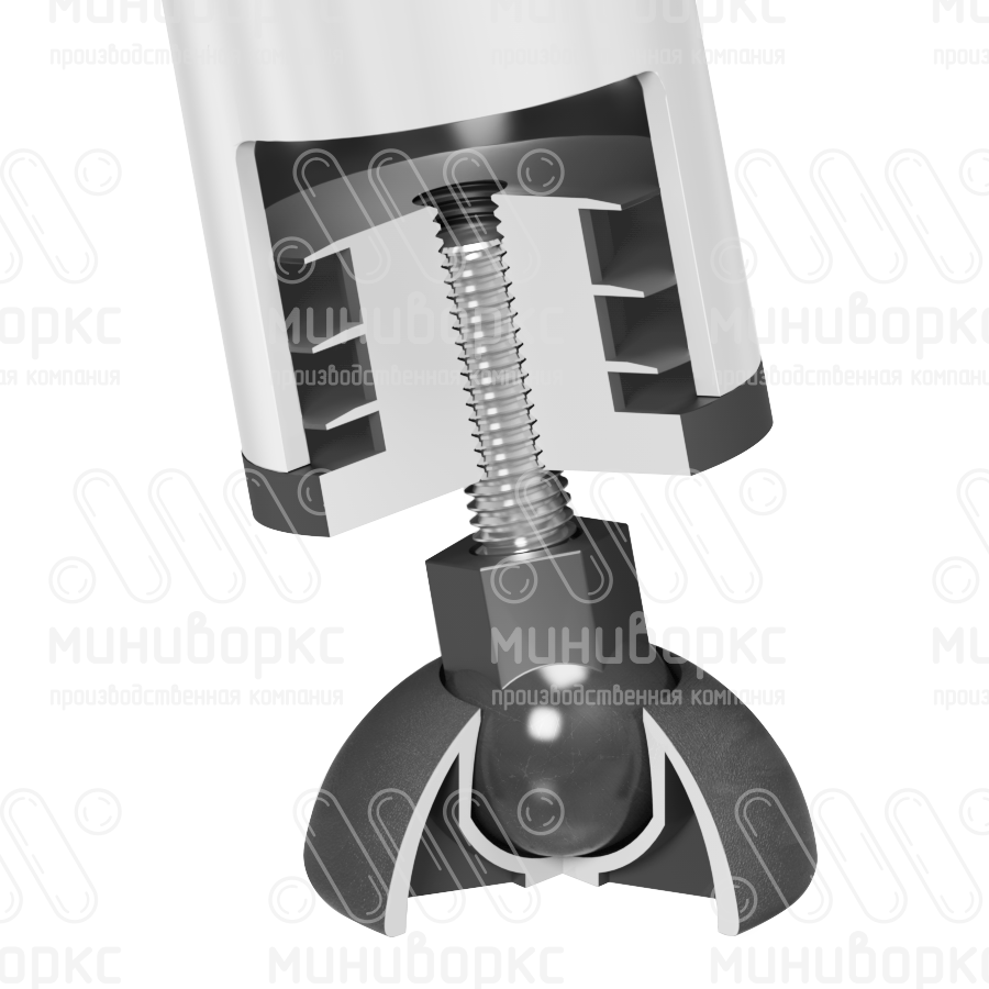 Опора резьбовая  m12x45 50 – 50М12-45ЧС | картинка 4