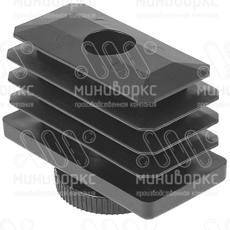 Комплекты прямоугольных заглушек с опорами 60x30 – 30-60M8.D32x50 | картинка 2