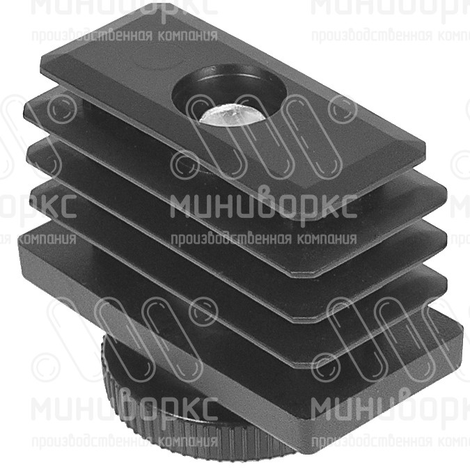 Комплекты прямоугольных заглушек с опорами 50x25 – 25-50M8.D32x20 | картинка 2