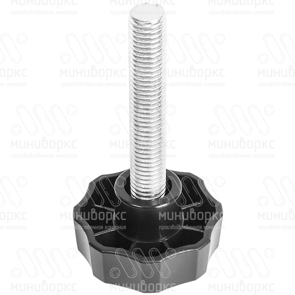 Фиксатор пластиковый с рукояткой m12x70 50 – Ф50М12-70ЧС | картинка 1