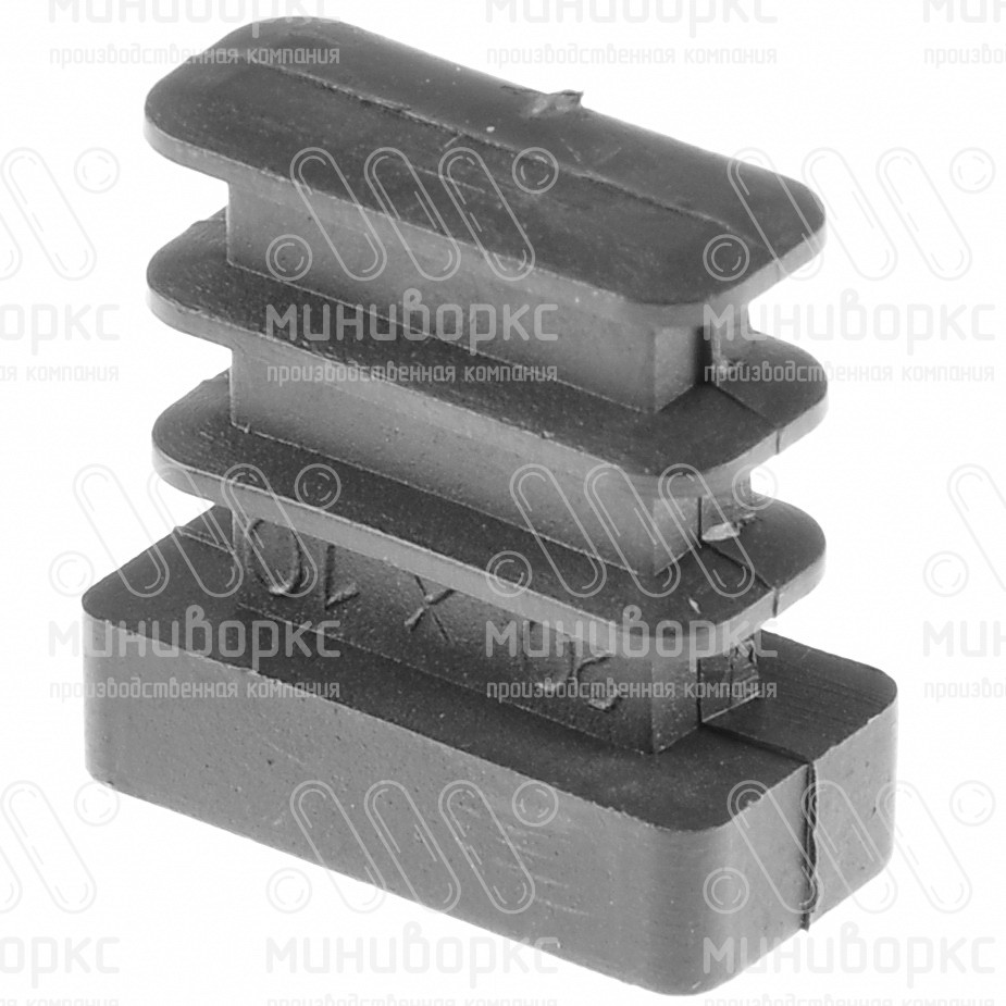 Заглушки для прямоугольной трубы 20x10 – 110410102N | картинка 3