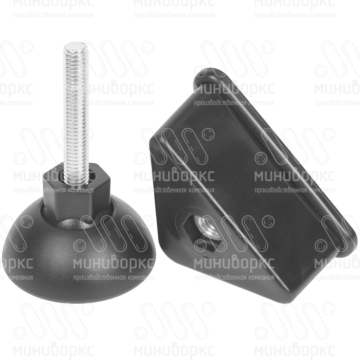 Комплекты опор для уголков и резьбовых опор m8x45 50 – U40-40M8.D50x45 | картинка 9