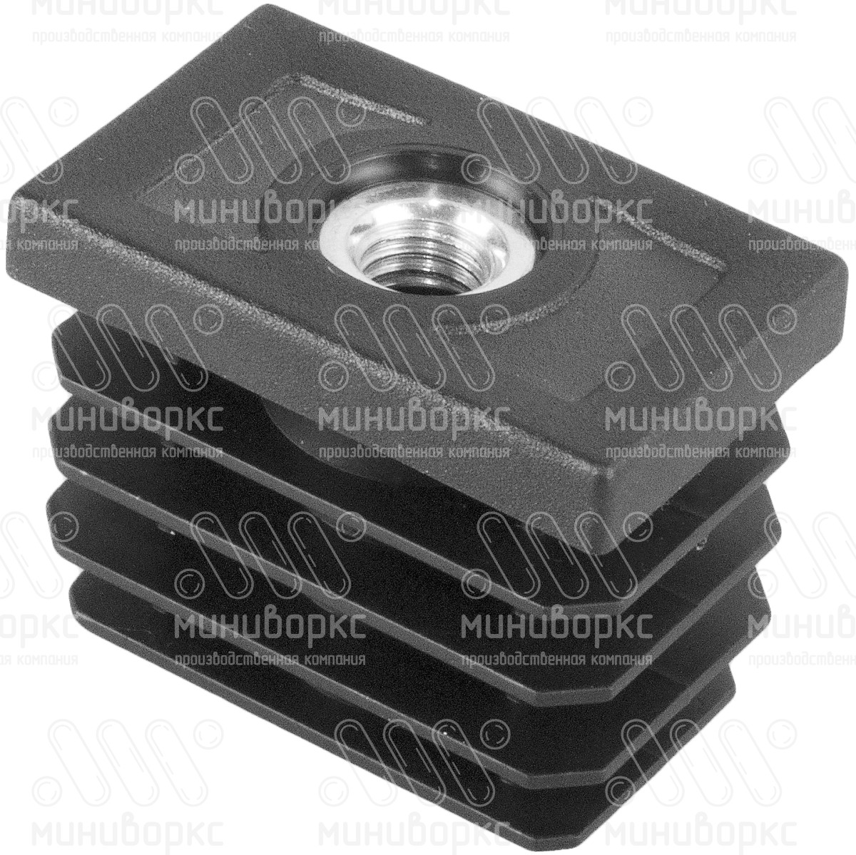 Заглушки для прямоугольной трубы 40x25 – 25-40М8ЧН | картинка 1
