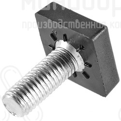 Опора резьбовая  m10x25 40x40 – LV401030-01H | картинка 3