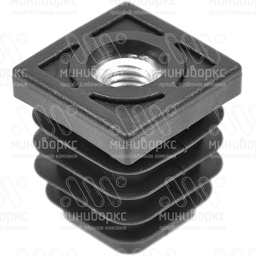 Заглушки квадратные для труб 25x25 – 25-25М8НЧС | картинка 1