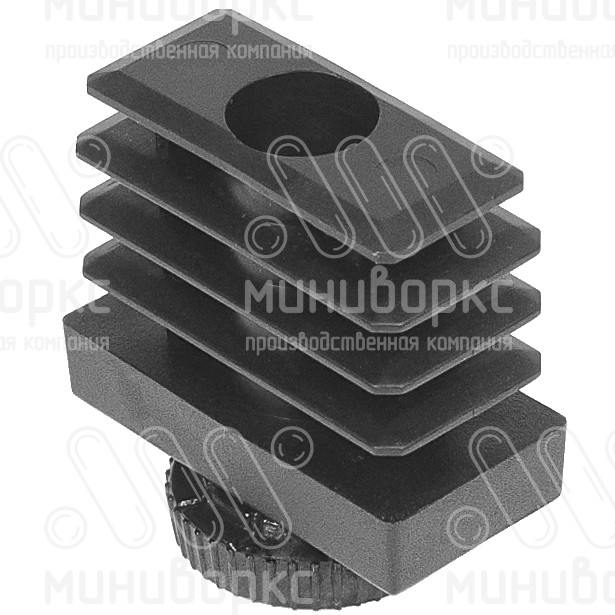 Комплекты прямоугольных заглушек с опорами 40x20 – 20-40M8.D25x65 | картинка 2