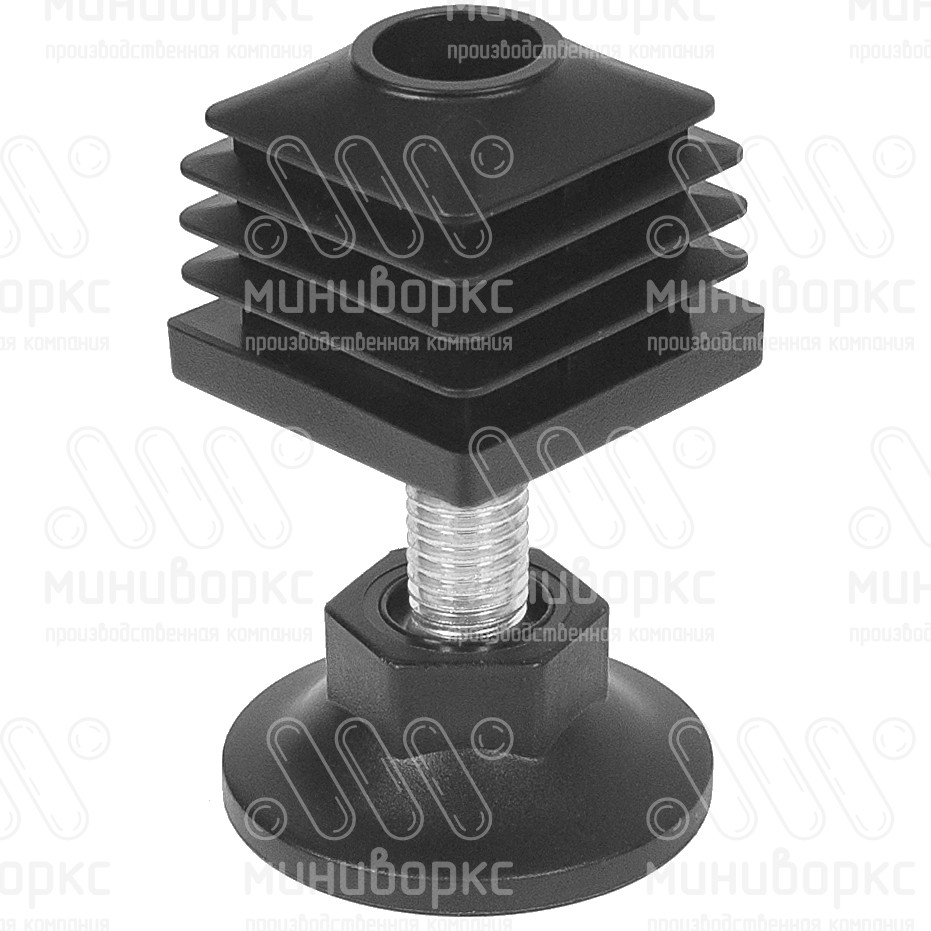 Комплекты квадратных заглушек с опорами 40x40 – 40-40M10.D48x90 | картинка 1