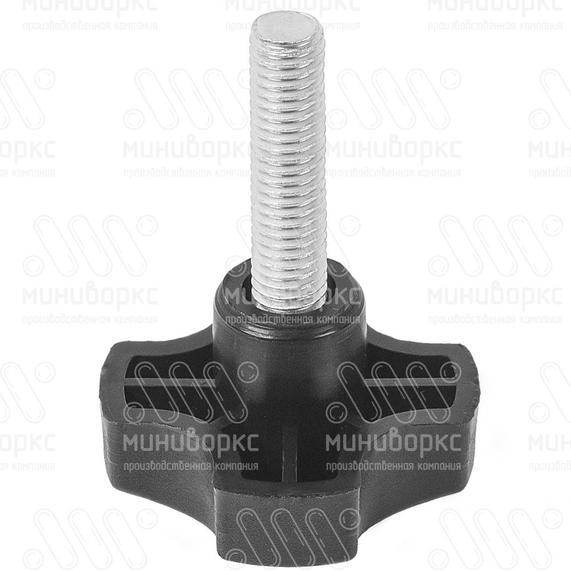 Фиксатор пластиковый с рукояткой m6x35 40 – Ф40М6-35ЧЕ | картинка 1
