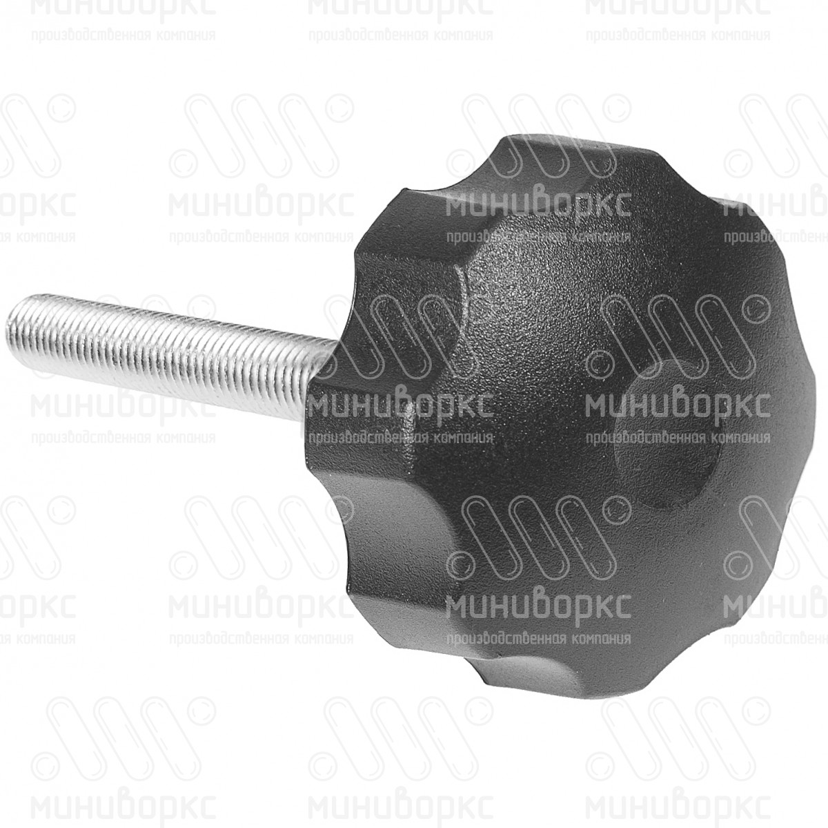 Фиксатор пластиковый с рукояткой m12x95 60 – Ф60М12-95ЧН | картинка 3