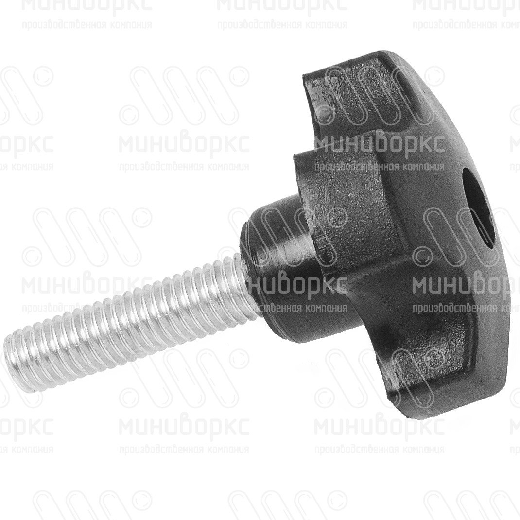 Фиксатор пластиковый с рукояткой m6x35 40 – Ф40М6-35ЧЕ | картинка 2