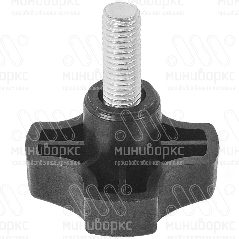 Фиксатор пластиковый с рукояткой m8x25 40 – Ф40М8-25ЧЕ | картинка 1