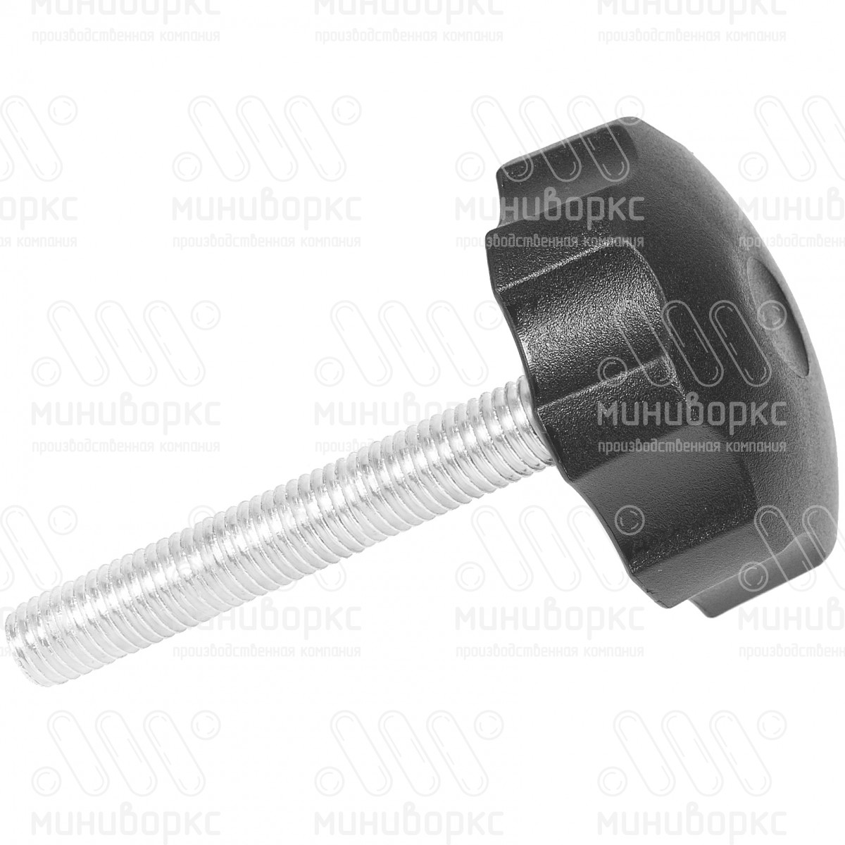 Фиксатор пластиковый с рукояткой m12x85 60 – Ф60М12-85ЧН | картинка 2