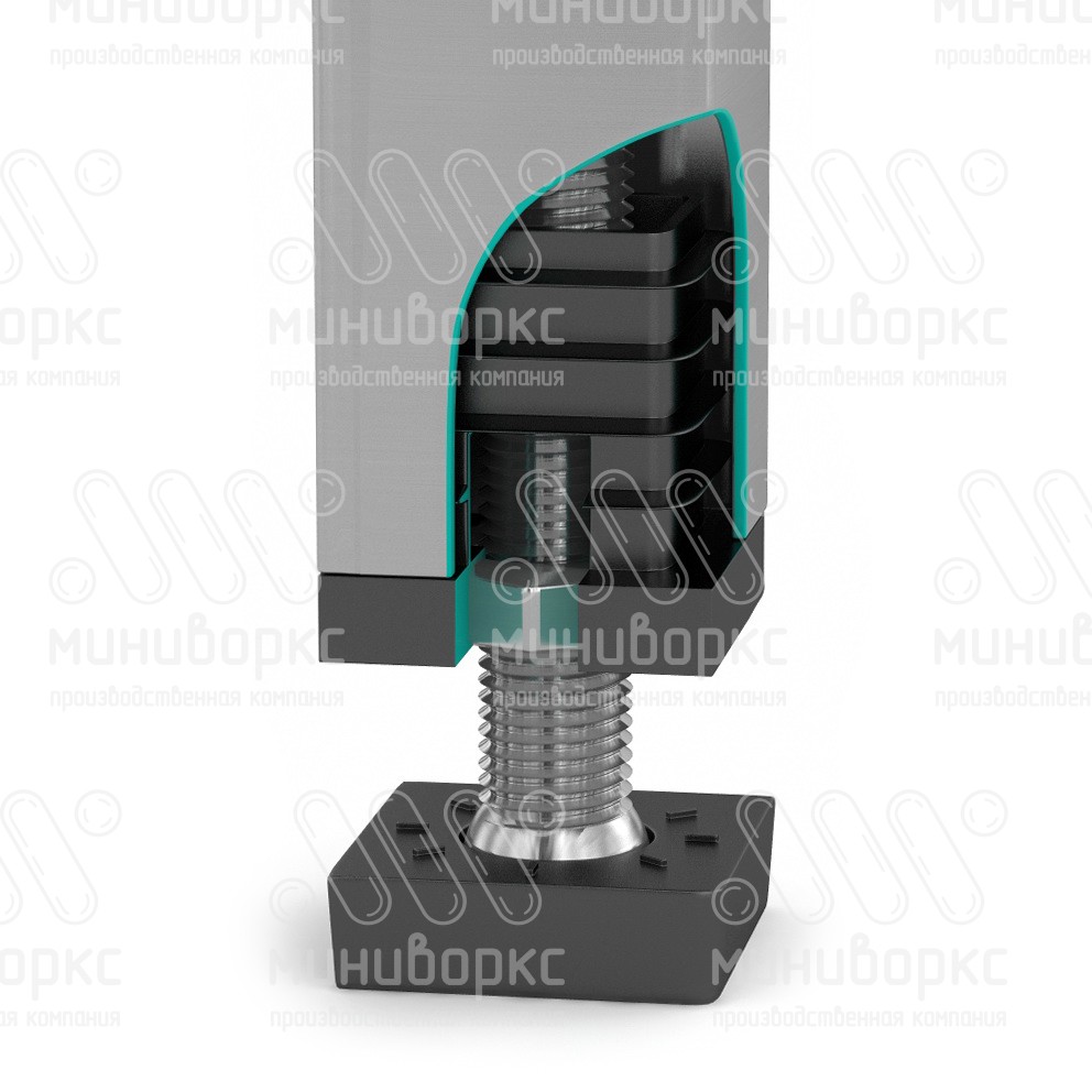 Заглушки квадратные для труб 40x40 – 40-40М10ЧС | картинка 4