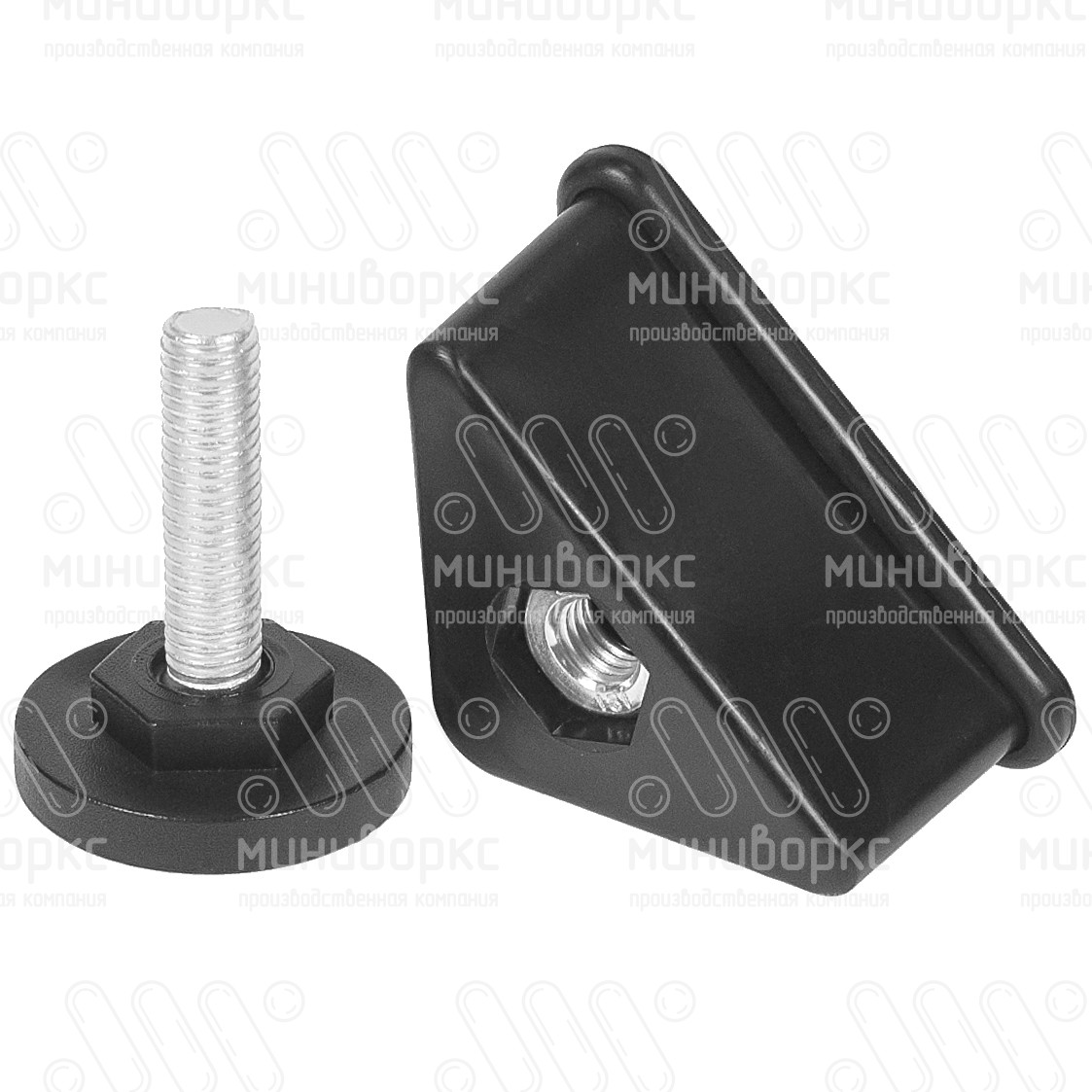 Комплекты опор для уголков и резьбовых опор m10x40 40 – U40-40M10.D40x40 | картинка 4