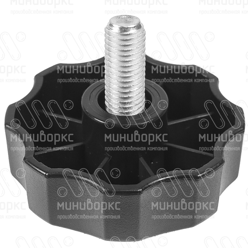 Фиксатор пластиковый с рукояткой m8x30 60 – Ф60М8-30ЧН | картинка 1